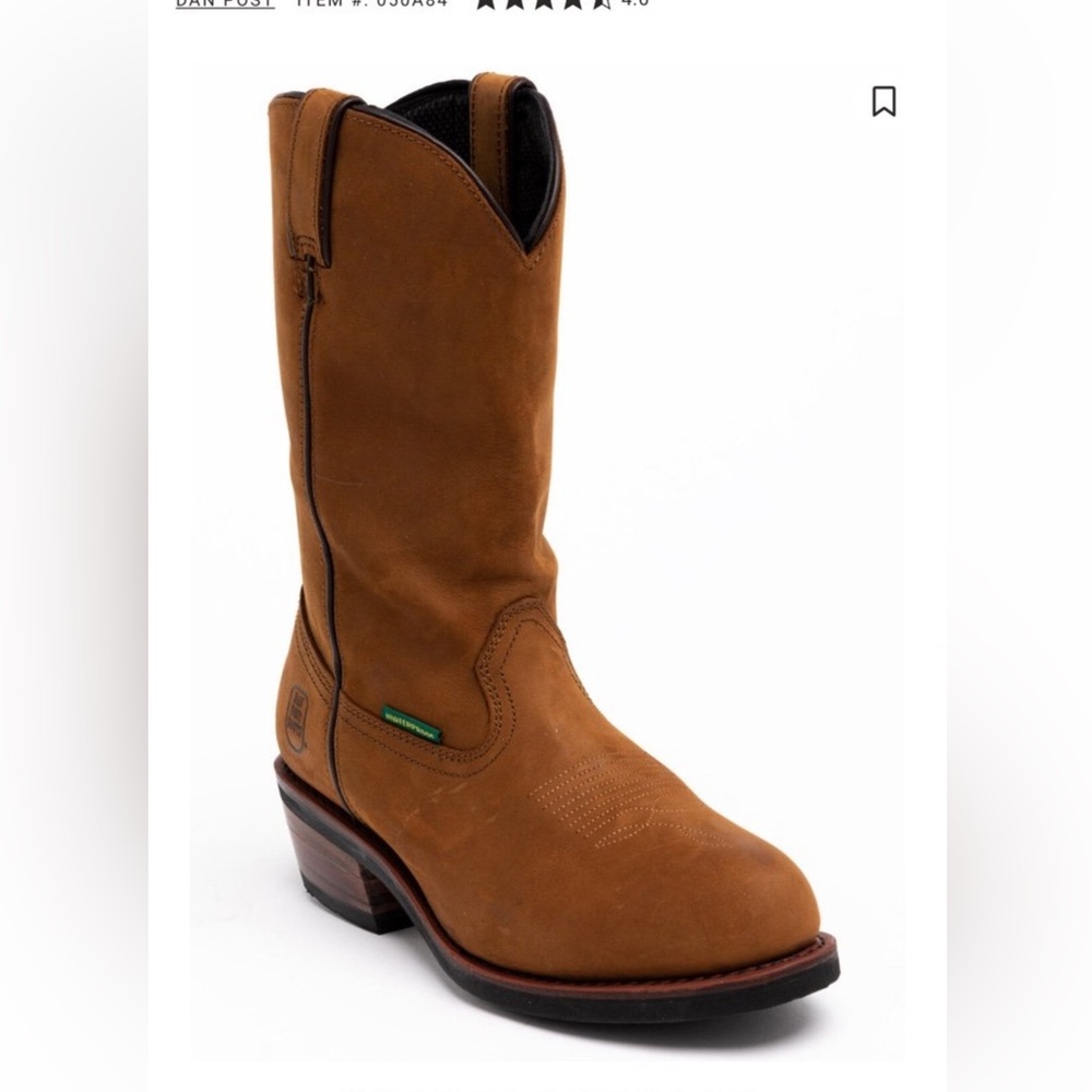 DAN POST MEN'S ALBUQUERQUE WATERPROOF WESTERN WORK BOOTS - SOFT TOE